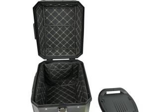 Motorrad Alukoffer Schwarz 35 Liter mit universal träger