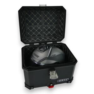 Motorcycle Top Case alu 45L black with Quick Release & Mount