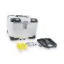 Motorradkoffer Alu Silber 46 Liter Topcase mit Halterplatte universal