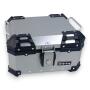 Motorradkoffer Pro3 Alu 35 L Silber & Universal Topcase Träger