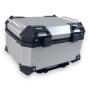 Motorradkoffer Pro3 Alu 35 L Silber & Universal Topcase Träger