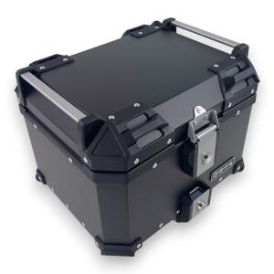 Motorradkoffer Pro3 Alu 45 L Schwarz & Universal Topcase Halterung