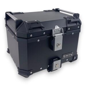 Motorradkoffer Pro3 Alu 45 L Schwarz & Universal Topcase Halterung