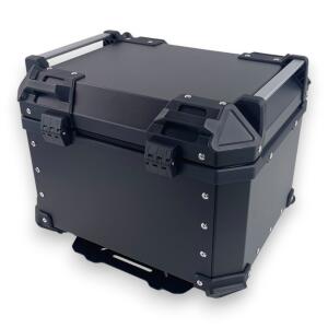 Motorradkoffer Pro3 Alu 45 L Schwarz & Universal Topcase Halterung