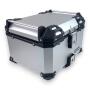 Motorradkoffer Pro3 Alu 55 L silber & Universal Topcase Halterung