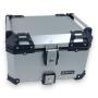 Motorradkoffer Pro3 Alu 55 L silber & Universal Topcase Halterung
