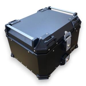 Motorradkoffer Pro3 Alu 55 L Schwarz & Topcase Halterung universal