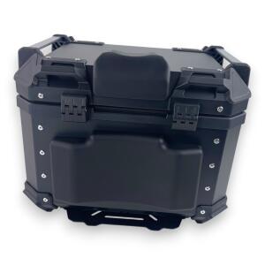 Motorradkoffer Pro3 Alu 55 L Schwarz & Topcase Halterung universal