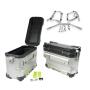 Aluminum Side Case Set 38L/35L & Rack for KTM 790 – Silver