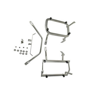 Side Case Aluminium Set 38L/35L & Rack for Suzuki DL 650 Silver