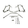 Side Case Aluminium Set 38L/35L & Rack for Suzuki DL 650 Silver