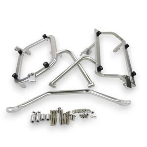 Side Case Aluminium Set 38L/35L & Rack for BMW G 310 Silver