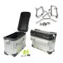 Side Case Aluminium Set 38L/35L & Rack for BMW G 310 Silver