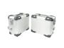 Side Case Aluminium Set 38L/35L & Rack for BMW G 310 Silver
