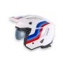 Helm Ufo Sheratan Jet für BMW weiß rot-blau XS-XL & Sonnenblende