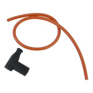 Spark plug connector with cable for 10/12/14 mm spark plug thread