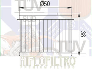 Ölfilter Hiflo HF103 für Honda