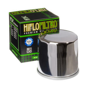 Oil filter Hiflo HF204C chrome for Honda CB,CMX,CRF,CTX,FJS,NT