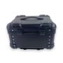 Topcase Pro3 rund Alu Schwarz 35 Liter Motorradkoffer mit Halterplatte universal