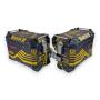 Side Case Pro3 2-Piece Set 46L GS Design with Cut-Out Aluminum for Motorcycle