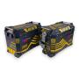 Side Case Pro3 2-Piece Set 46L GS Design with Cut-Out Aluminum for Motorcycle