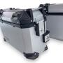 Seitenkofferer 2-Set Pro3 46 L Silber Alu für Motorrad