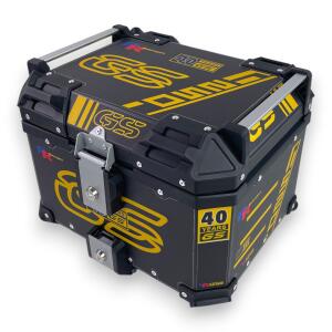 Top Case Pro3 gs design 45 L Alu with mounts rack for motorcycle