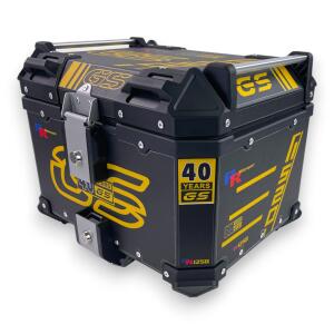 Top Case Pro3 gs design 45 L Alu with mounts rack for motorcycle