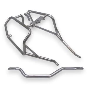 Pannier Rack Pro3 silver for Suzuki DL 650 (2017-25) cut out