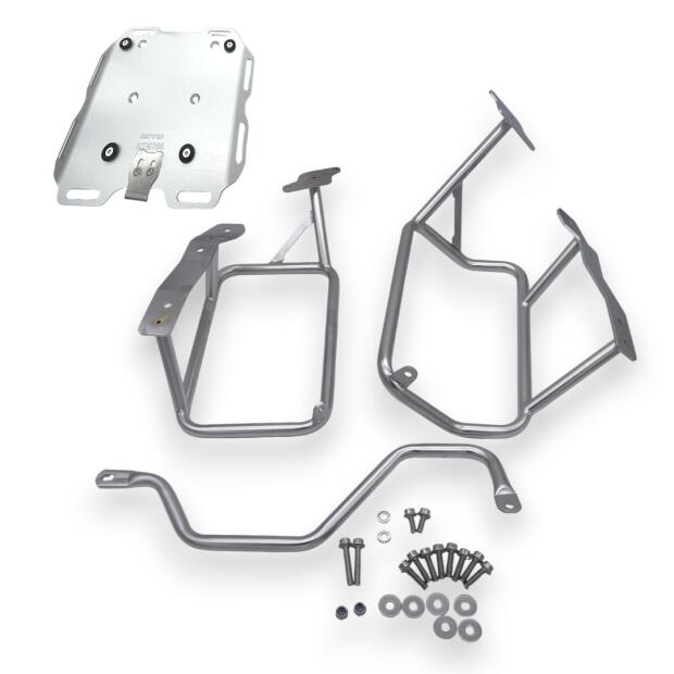 Pannier Rack Pro3 silver for KTM 1290 Adventure Cutout & Top Case Plate