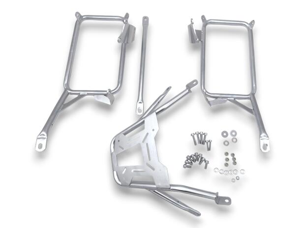 Gepäck & Topcaseträger Pro3 silber für Honda NX 400 (1999–09)