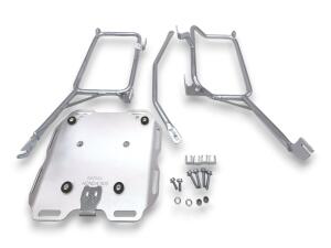Gepäckträger Pro3 silber für Honda CRF 1100 Africa Twin Cutout & Topcaseplatte