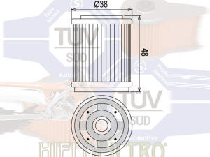 Ölfilter Hiflo HF143 für Yamaha