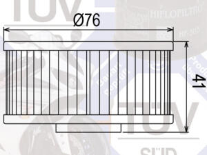 Ölfilter Hiflo HF144  für Yamaha