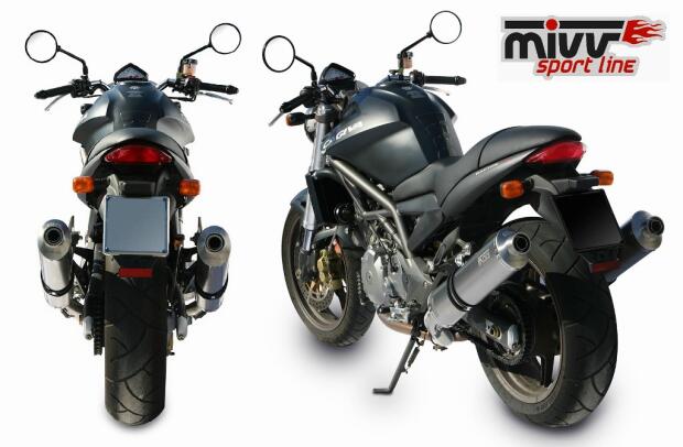 MIVV Oval Carbon 2 Slip-On for Cagiva Raptor 1000 00-05 B-Stock