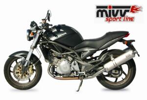 MIVV Auspuff Oval Carbon 2 Slip-On für Cagiva Raptor...