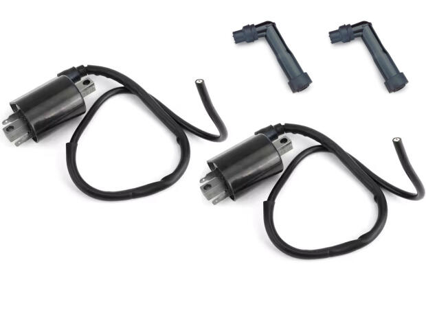 Zündspule x2 Stück für Yamaha XV 535 Virago & Kerzenstecker