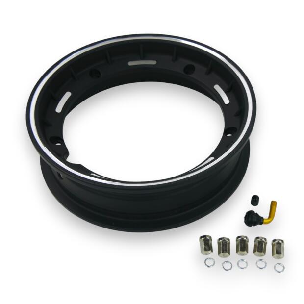Felge Schwarz Aluminium 2.50 x 10 für Piaggio Vespa PX/LML/T5 125-200