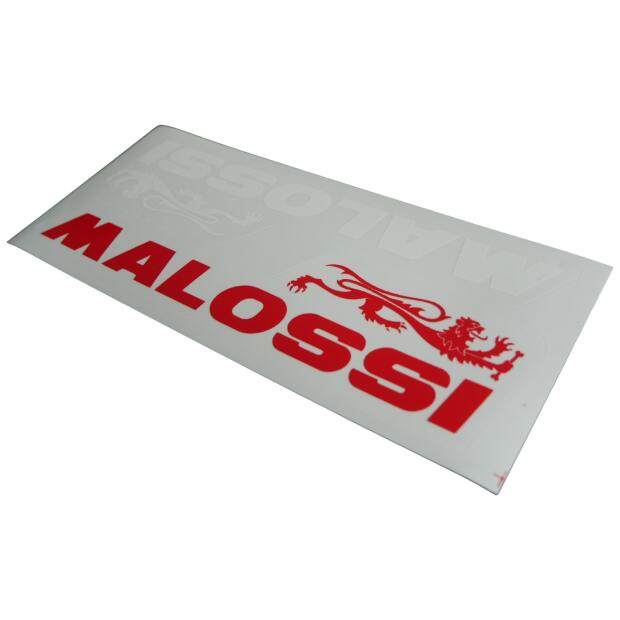 Malossi Löwe Logo Aufkleber Set Rot/Weiß