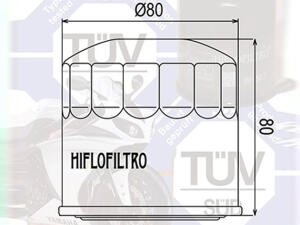 Oil filter Hiflo HF202 for Honda CBR,VF,VFR,VT/ Kawasaki EN,VN
