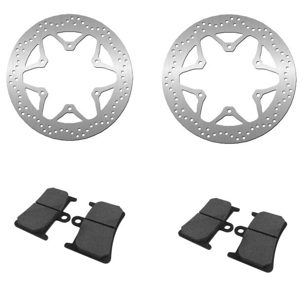 Bremsscheiben-Set Bremsbeläge für Yamaha YZF R1 THUNDERACE 96–02