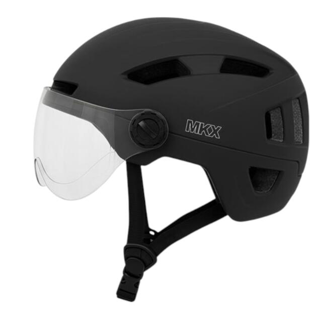 E-Bike Helmet Mono/Speed ​​​​Pedelec Matt Black M-XL NTA 8776 with visor