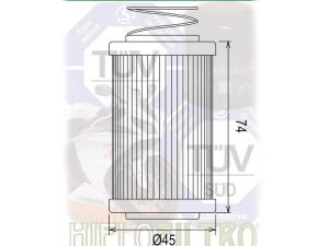 Oil filter Hiflo HF567 for MV Agusta Brutale F4 Rush 1000