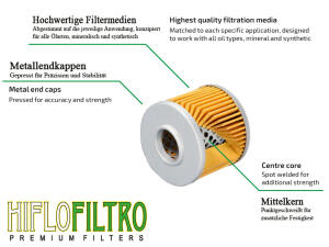 Oil filter Hiflo HF593 for Benelli Leoncino TRK 250