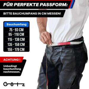 Götz Nierengurt für Motorrad Nierenwärmer mit verstärktem Klettverschluss 75–93 cm