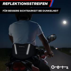 Götz Nierengurt für Motorrad Nierenwärmer verstärkter Klettverschluss 95–118 cm