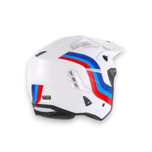 Helmet Jet for BMW 54/XS with Sun Visor White/Red/Blue Ufo Sheratan