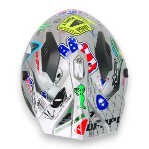 Motocross Jet Helmet color XS-XL with Sun Visor UFO Sheratan