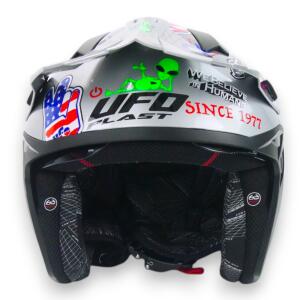 Motocross Jet Helmet color XS-XL with Sun Visor UFO Sheratan