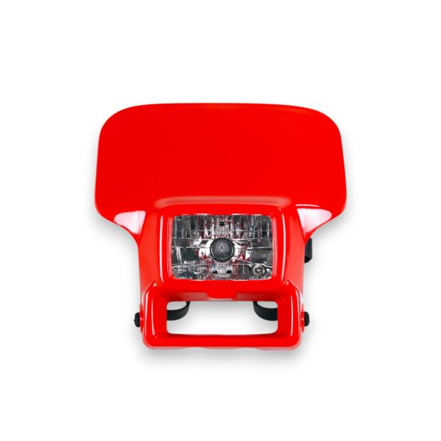 Lampenmaske mit Scheinwerfer Rot für Honda XR 250 & 400 & 650 R UFO